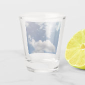 Eine lange weiche Wolke Schnapsglas (Rückseite)