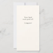 Eine lange Zeit, um nüchternen Jubiläum Bleibe Karte (Rückseite)