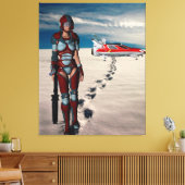 Eine lange Zuhause Leinwanddruck (Insitu (Wohnzimmer))