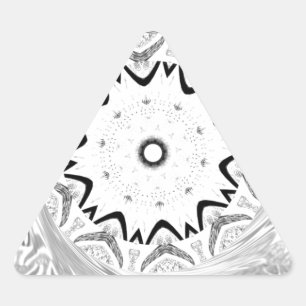 Eine lebendige afrikanische Kultur: Eine rosa und  Dreieckiger Aufkleber