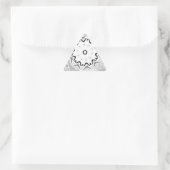 Eine lebendige afrikanische Kultur: Eine rosa und  Dreieckiger Aufkleber (Tasche)