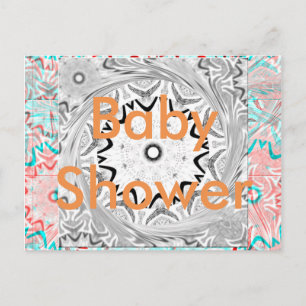 Eine lebendige afrikanische Kultur: Eine rosa und  Einladungspostkarte