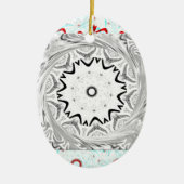 Eine lebendige afrikanische Kultur: Eine rosa und  Keramikornament (Vorne)