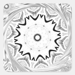 Eine lebendige afrikanische Kultur: Eine rosa und Quadratischer Aufkleber