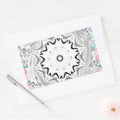 Eine lebendige afrikanische Kultur: Eine rosa und  Rechteckiger Aufkleber (Umschlag)