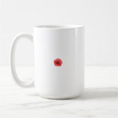 Eine lebendige Blume aus rotem Mohn mit zarten Blü Kaffeetasse (Links)