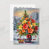 Eine lebendige Blume Einladung (Vorne/Hinten)