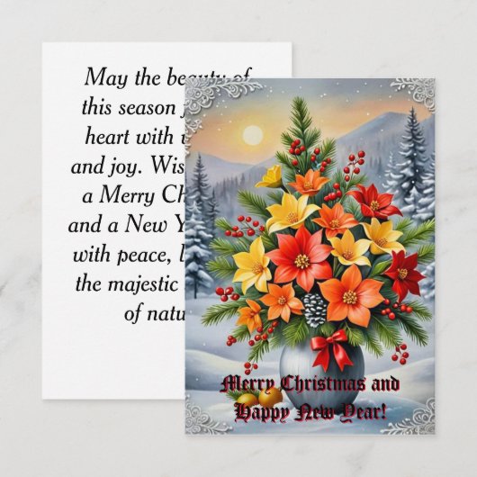 Eine lebendige Blume Einladung (Vorne/Hinten)