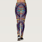 Eine lebendige, farbenfrohe Leggings "Ratti_Creati (Rückseite)