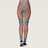 Eine lebendige, farbenfrohe Leggings "Ratti_Creati (Rückseite)