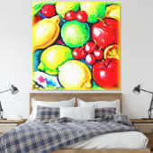 Eine lebendige Fruchtsaftmalerei. Jetzt kaufen Leinwanddruck (Insitu (Schlafzimmer))