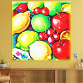 Eine lebendige Fruchtsaftmalerei. Jetzt kaufen Leinwanddruck (Insitu (Wohnzimmer))