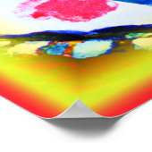 Eine lebendige Fruchtsaftmalerei. Jetzt kaufen Poster (Ecke)