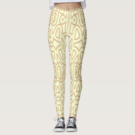 Eine lebendige gelbe Farbe "Ratti_Creative_Arts" Leggings
