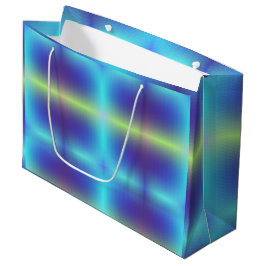 Eine lebendige Geschenktasche mit einem blauen Große Geschenktüte