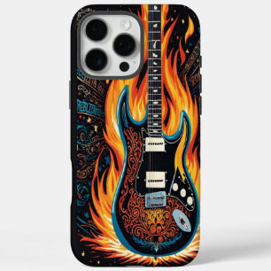 Eine lebendige Gitarre in einem leidenschaftlichen iPhone 16 Pro Max Hülle