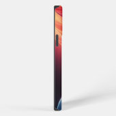Eine lebendige Gradientenwelle  iPhone Hülle (Rechte Seite)