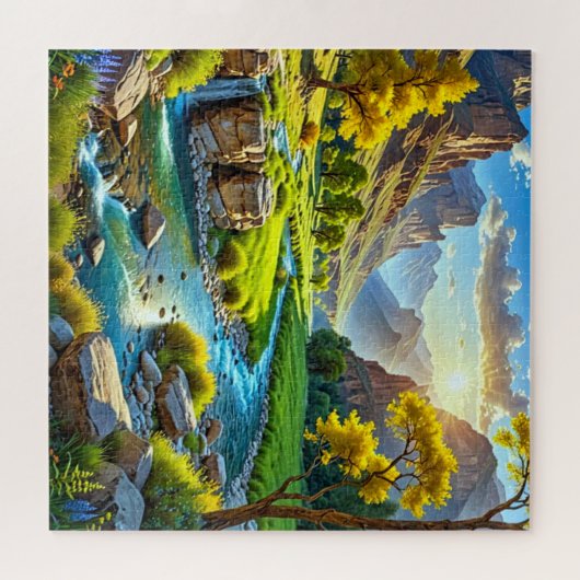 Eine lebendige Landschaft Puzzle (Horizontal)