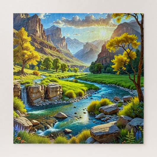 Eine lebendige Landschaft Puzzle (Vertikal)