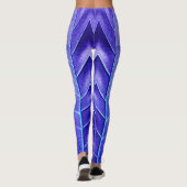 Eine lebendige lila Legg "Ratti_Creative_Arts" Leggings (Rückseite)