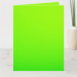 Eine lebendige limettengrüne Grußkarte auf einer h Karte