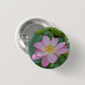 Eine lebendige Lotus-Blume Button (Vorne & Hinten)