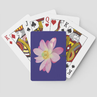 Eine lebendige Lotusblüte Spielkarten