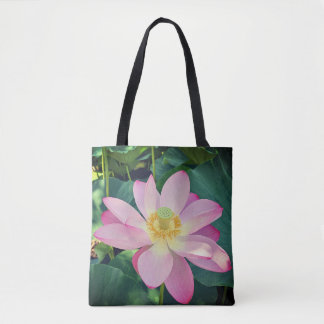 Eine lebendige Lotusblüte Tasche