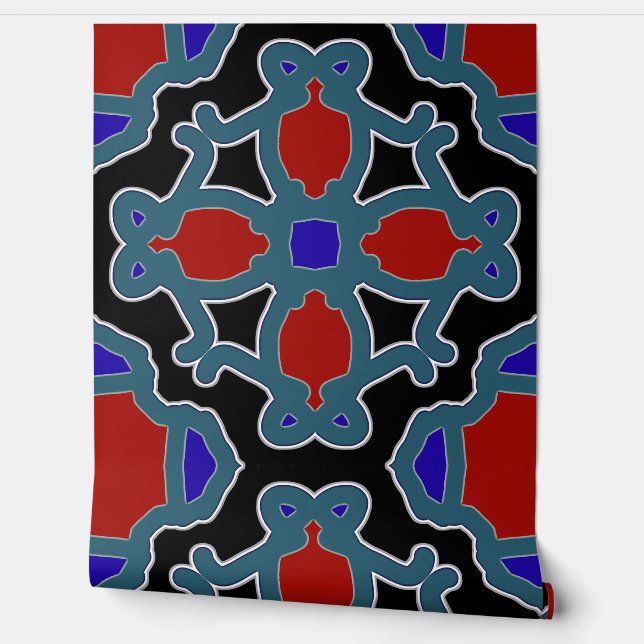 Eine lebendige Multicolor-Wallp "Ratti_Creative_Ar Tapete (Abrollen)
