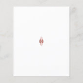 Eine lebendige rote Grafik mit kreativer Blüte Flyer (Hinten)