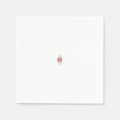 Eine lebendige rote Grafik mit kreativer Blüte Serviette (Vorderseite)