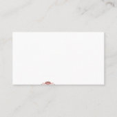 Eine lebendige rote Grafik mit kreativer Blüte Visitenkarte (Vorderseite)