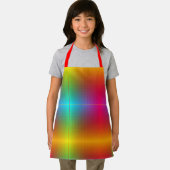 Eine lebendige Schürze mit einem Regenbogen-Verlau (Insitu)