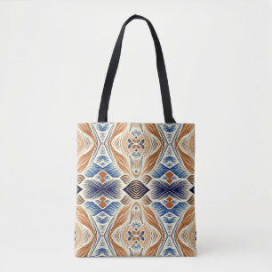 Eine lebendige, trendige, mehrfarbige nahtlose Tas Tasche