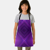 Eine lebendige violette Schürze mit geometrischem  (Insitu)