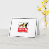 Eine Lebensdauer Adoptiere eine Labrador-Note-Kart Karte (Gelbe Blume)