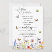 Eine Lebensdauer von Schmetterlingen in einem QR-C Einladung (Vorderseite)