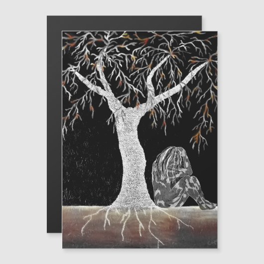 Eine Lebenszweig, um Magnetkarte zu konstruieren (Vorne/Hinten)