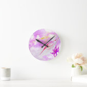 Eine lebhafte Abstraktion Runde Wanduhr (Zuhause)