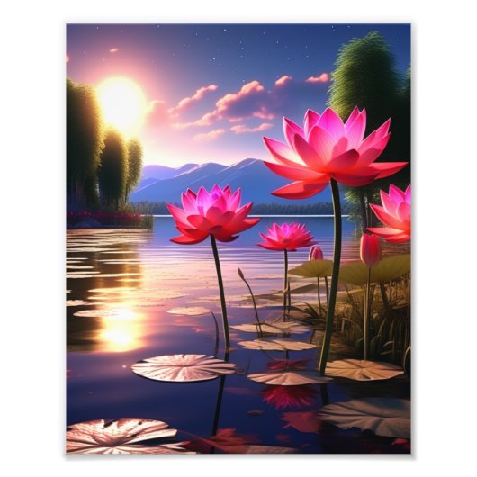 Eine lebhafte Feier der Blume und Foliage Fotodruck (Vorne)