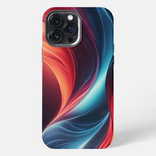 Eine lebhafte Gradientenwelle iPhone Hülle (Rückseite)
