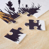 Eine lebhafte Pilzabbildung Kunstwerk. Puzzle (Seite)