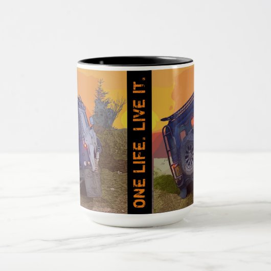 Eine lebt. Lebe es. Mug Tasse (Zentrum)