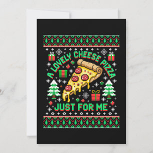 Eine leckere Käsepizza nur für mich Weihnachten Hä Einladung