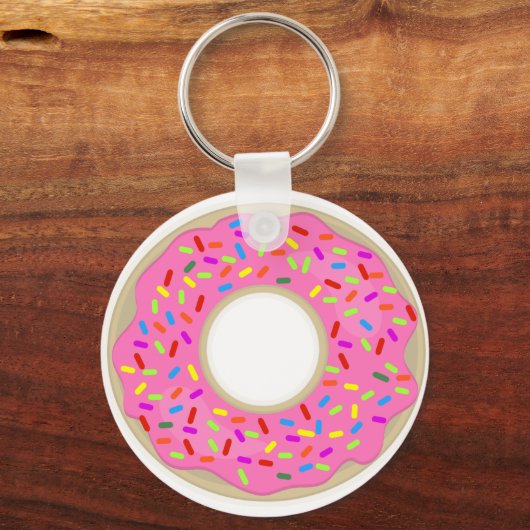 Eine leckere Lone Donut Schlüsselanhänger (Vorderseite)