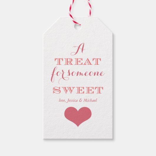 Eine Leckerei für jemanden süß Geschenkanhänger (Vorderseite)