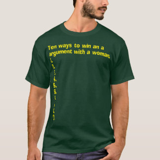 Eine leere Liste, wie man ein Argument mit einer W T-Shirt