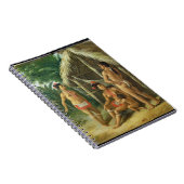 Eine Leewardinselncarib-Familie außerhalb einer Notizblock (Rechte Seite)