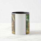 Eine Leewardinselncarib-Familie außerhalb einer Tasse (Zentrum)