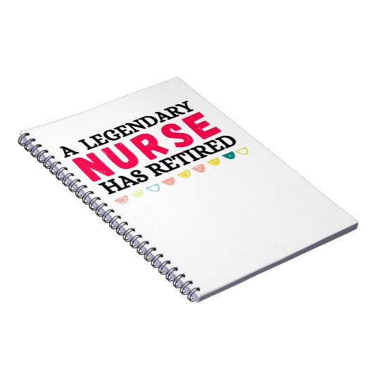 eine legendäre Krankenschwester ist in Rente gegan Notizblock (Rechte Seite)
